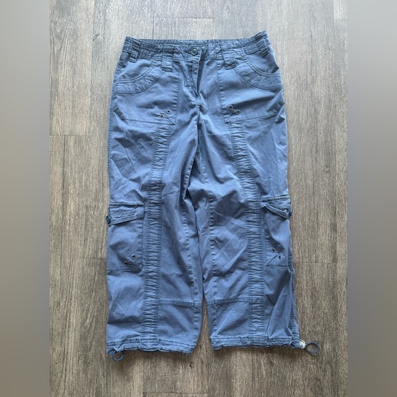 Style & Co. Slate Blue Cargo Capris - Picture 1 of 5